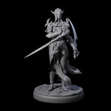 Masked Dark Elf Rogue J Miniature for Dungeons and Dragons, Pathfinder or other TTRPGs