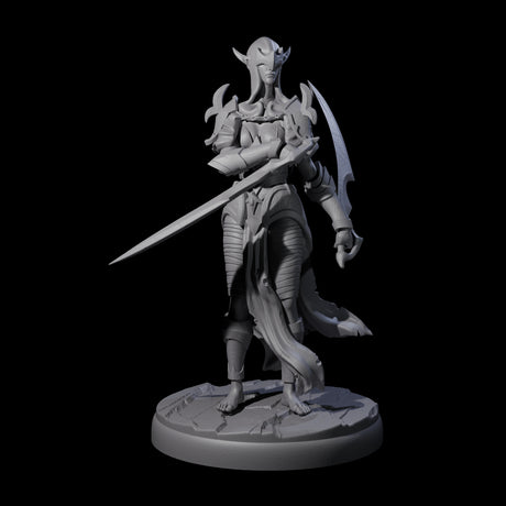 Masked Dark Elf Rogue J Miniature for Dungeons and Dragons, Pathfinder or other TTRPGs