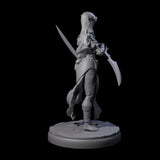 Masked Dark Elf Rogue J Miniature for Dungeons and Dragons, Pathfinder or other TTRPGs