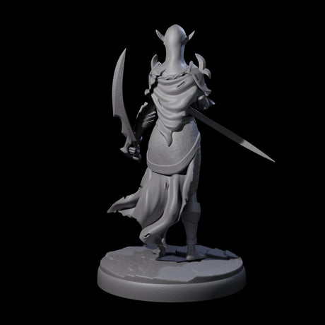 Masked Dark Elf Rogue J Miniature for Dungeons and Dragons, Pathfinder or other TTRPGs