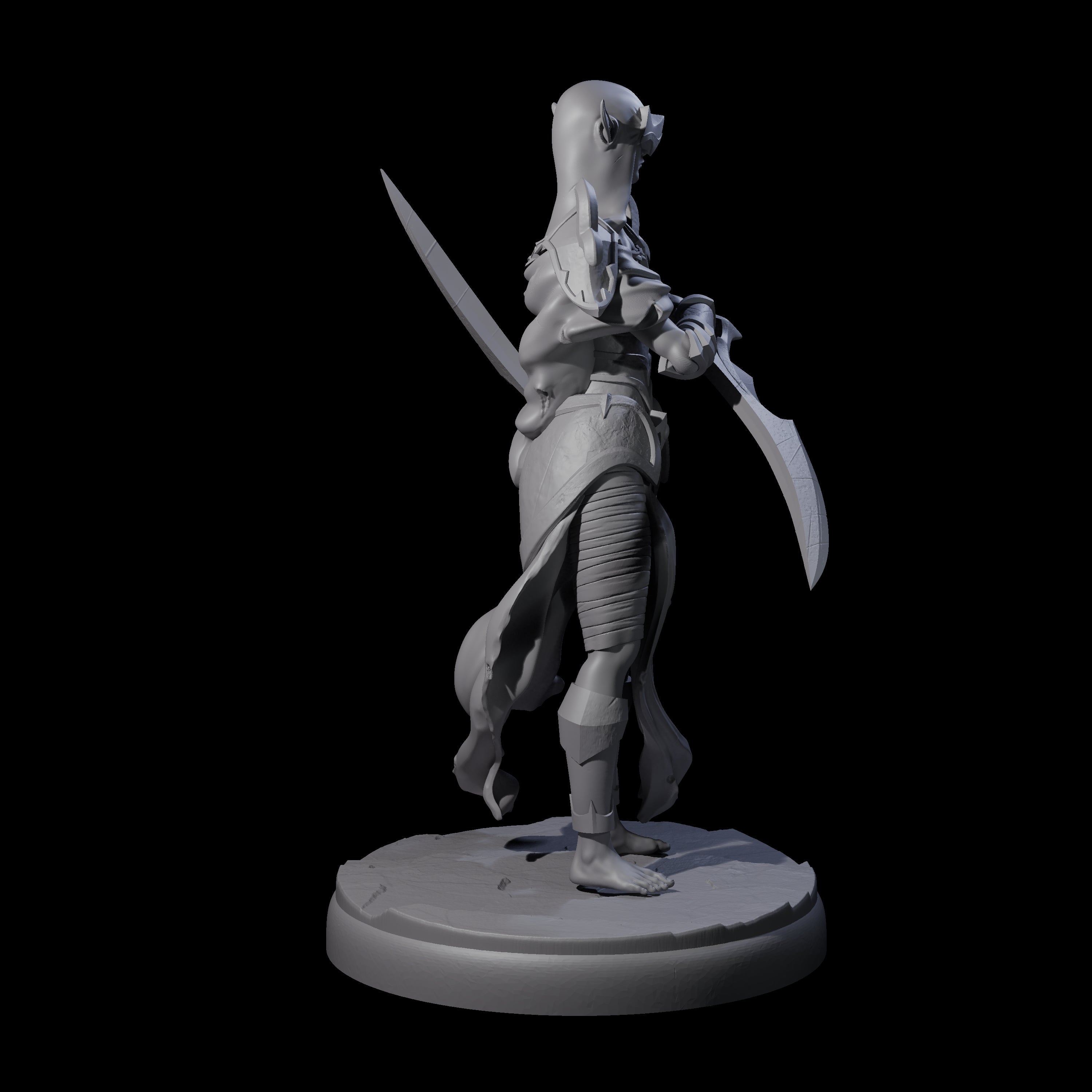 Masked Dark Elf Rogue J Miniature for Dungeons and Dragons, Pathfinder or other TTRPGs