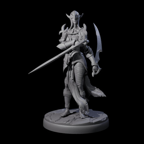 Masked Dark Elf Rogue J Miniature for Dungeons and Dragons, Pathfinder or other TTRPGs