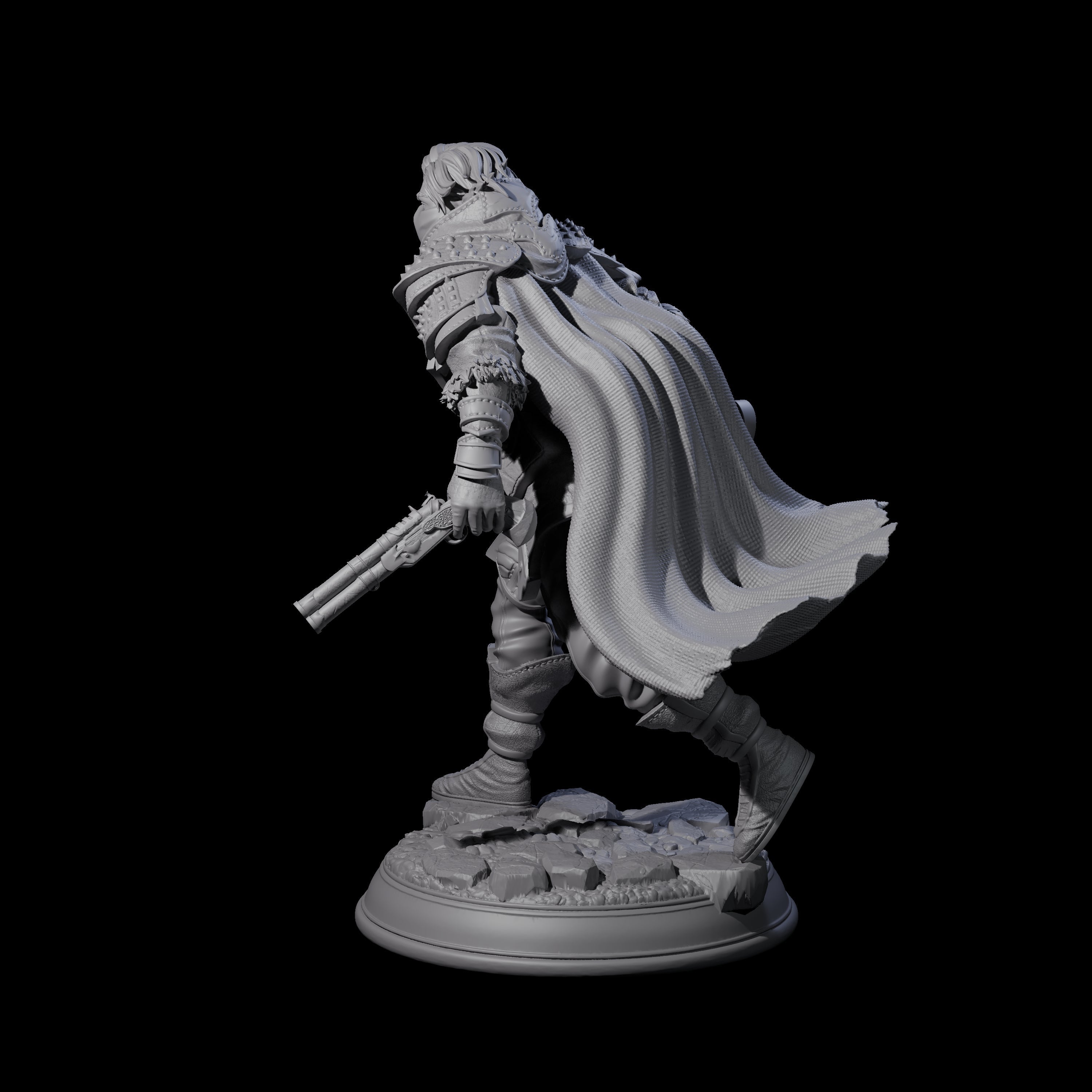 Masked Gunslinger Miniature for Dungeons and Dragons, Pathfinder or other TTRPGs