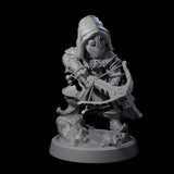 Masked Halfling Rogue Miniature for Dungeons and Dragons, Pathfinder or other TTRPGs