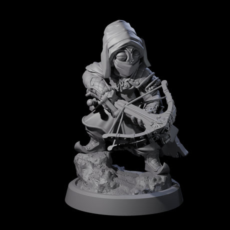 Masked Halfling Rogue Miniature for Dungeons and Dragons, Pathfinder or other TTRPGs