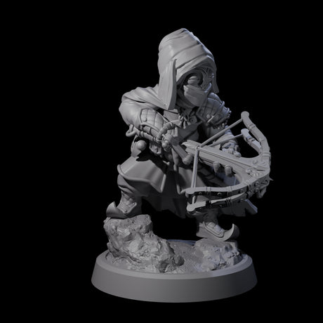 Masked Halfling Rogue Miniature for Dungeons and Dragons, Pathfinder or other TTRPGs