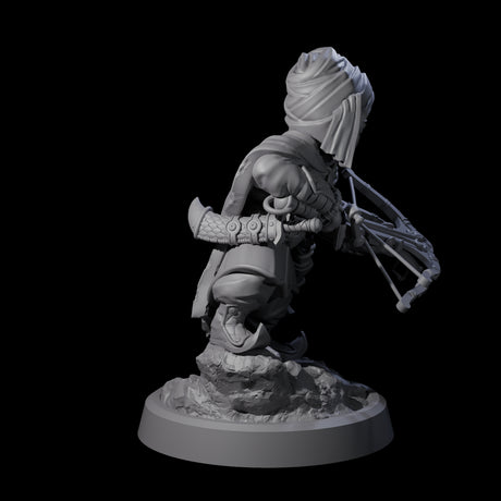 Masked Halfling Rogue Miniature for Dungeons and Dragons, Pathfinder or other TTRPGs