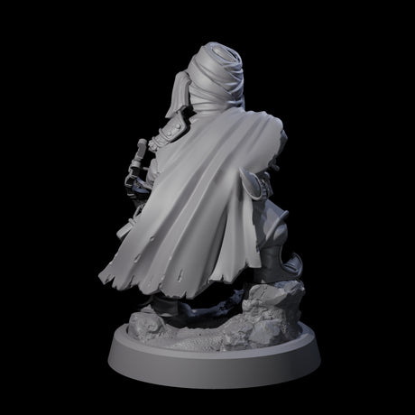 Masked Halfling Rogue Miniature for Dungeons and Dragons, Pathfinder or other TTRPGs