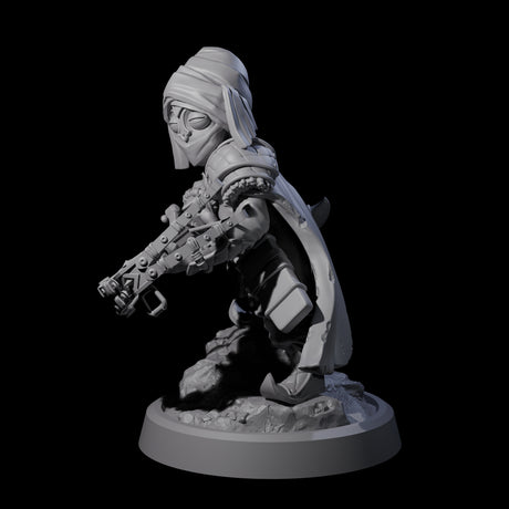Masked Halfling Rogue Miniature for Dungeons and Dragons, Pathfinder or other TTRPGs