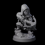 Masked Halfling Rogue Miniature for Dungeons and Dragons, Pathfinder or other TTRPGs