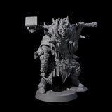 Masked Ice Clan Warrior B Miniature for Dungeons and Dragons, Pathfinder or other TTRPGs
