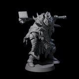 Masked Ice Clan Warrior B Miniature for Dungeons and Dragons, Pathfinder or other TTRPGs