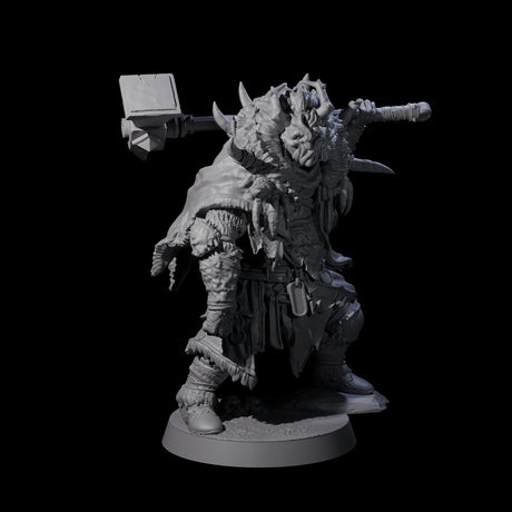 Masked Ice Clan Warrior B Miniature for Dungeons and Dragons, Pathfinder or other TTRPGs