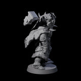 Masked Ice Clan Warrior B Miniature for Dungeons and Dragons, Pathfinder or other TTRPGs