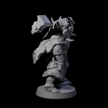 Masked Ice Clan Warrior B Miniature for Dungeons and Dragons, Pathfinder or other TTRPGs