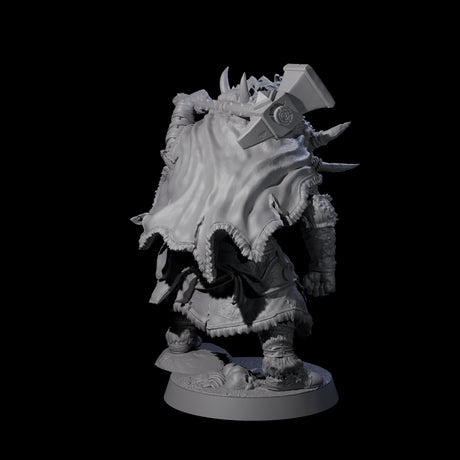 Masked Ice Clan Warrior B Miniature for Dungeons and Dragons, Pathfinder or other TTRPGs