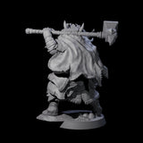 Masked Ice Clan Warrior B Miniature for Dungeons and Dragons, Pathfinder or other TTRPGs