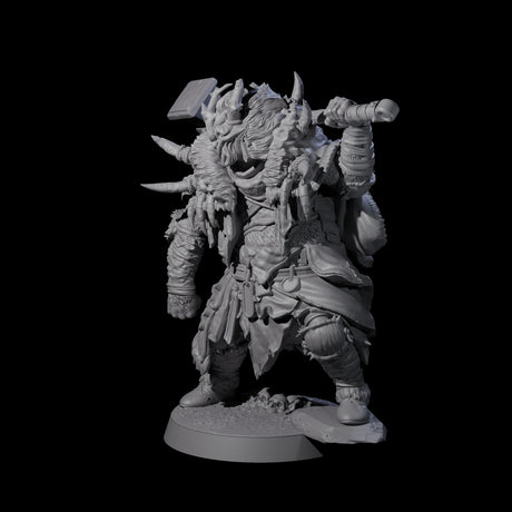 Masked Ice Clan Warrior B Miniature for Dungeons and Dragons, Pathfinder or other TTRPGs