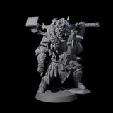 Masked Ice Clan Warrior B Miniature for Dungeons and Dragons, Pathfinder or other TTRPGs