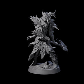 Masked Ice Clan Warrior C Miniature for Dungeons and Dragons, Pathfinder or other TTRPGs