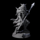 Masked Ice Clan Warrior D Miniature for Dungeons and Dragons, Pathfinder or other TTRPGs