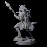 Masked Ice Clan Warrior D Miniature for Dungeons and Dragons, Pathfinder or other TTRPGs
