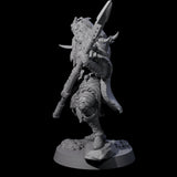 Masked Ice Clan Warrior D Miniature for Dungeons and Dragons, Pathfinder or other TTRPGs