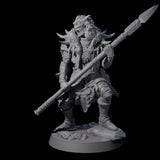 Masked Ice Clan Warrior D Miniature for Dungeons and Dragons, Pathfinder or other TTRPGs