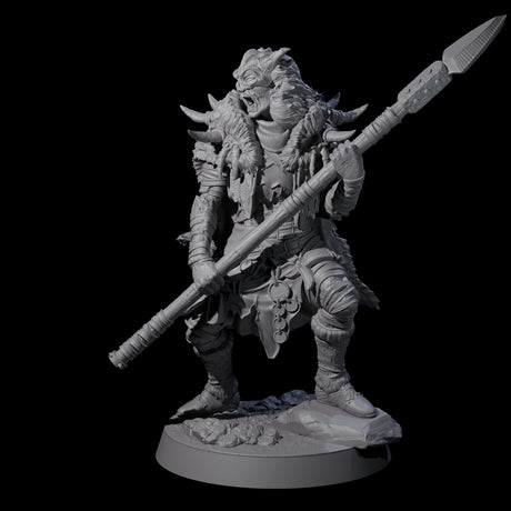 Masked Ice Clan Warrior D Miniature for Dungeons and Dragons, Pathfinder or other TTRPGs