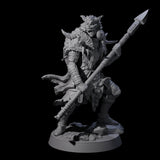 Masked Ice Clan Warrior D Miniature for Dungeons and Dragons, Pathfinder or other TTRPGs