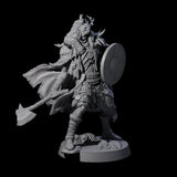 Masked Ice Clan Warrior E Miniature for Dungeons and Dragons, Pathfinder or other TTRPGs