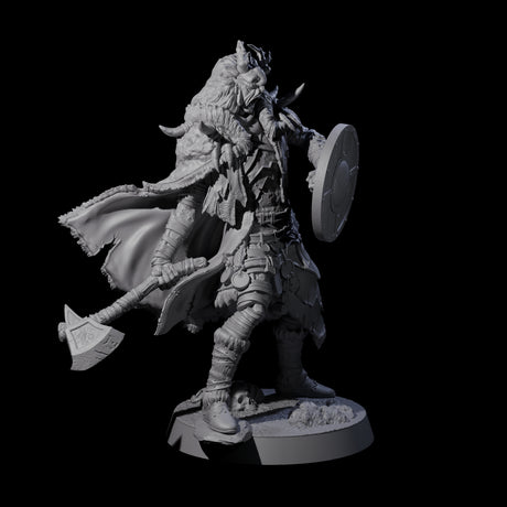 Masked Ice Clan Warrior E Miniature for Dungeons and Dragons, Pathfinder or other TTRPGs