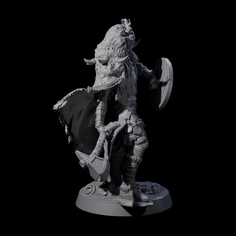 Masked Ice Clan Warrior E Miniature for Dungeons and Dragons, Pathfinder or other TTRPGs