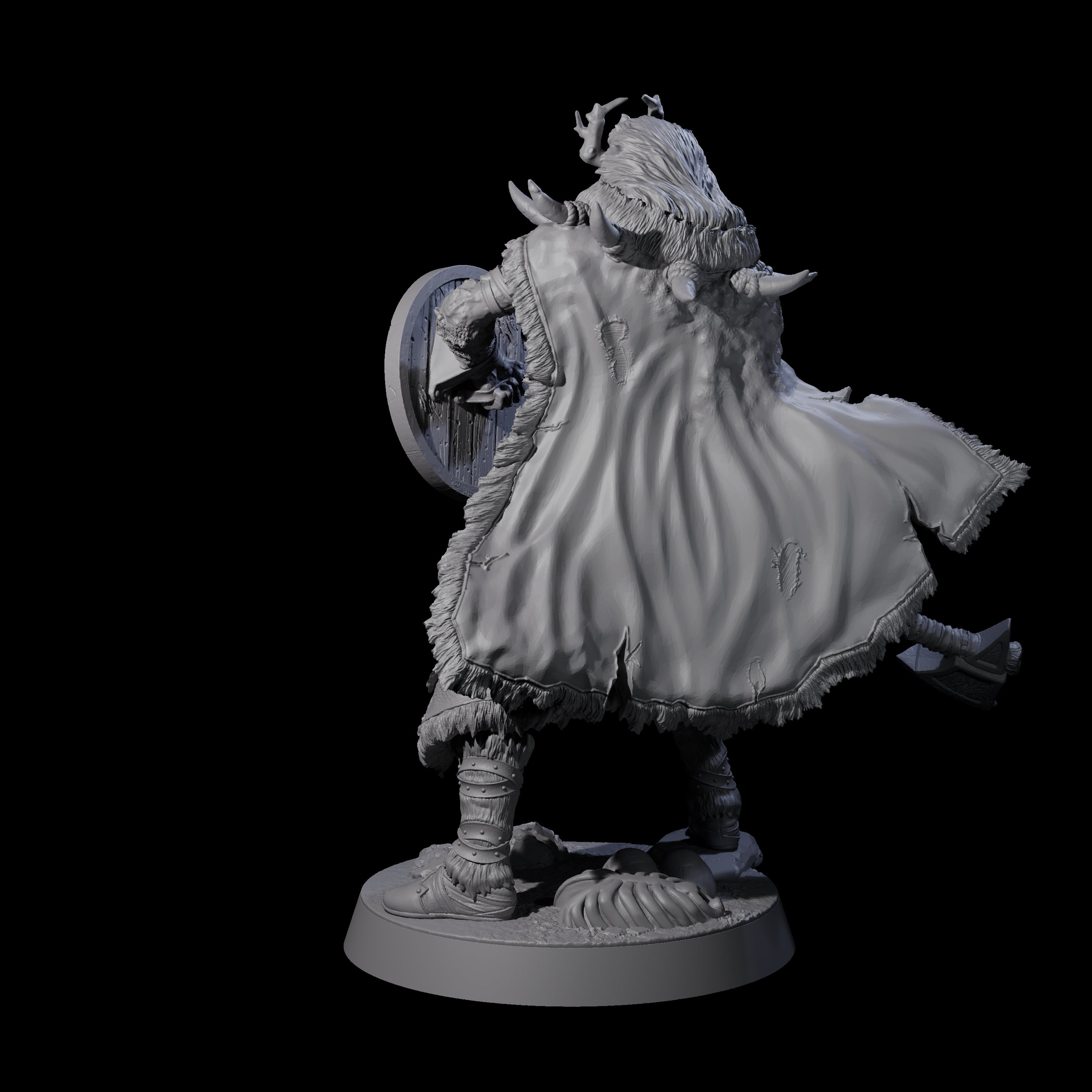 Masked Ice Clan Warrior E Miniature for Dungeons and Dragons, Pathfinder or other TTRPGs