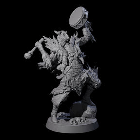Masked Ice Clan Warrior F Miniature for Dungeons and Dragons, Pathfinder or other TTRPGs