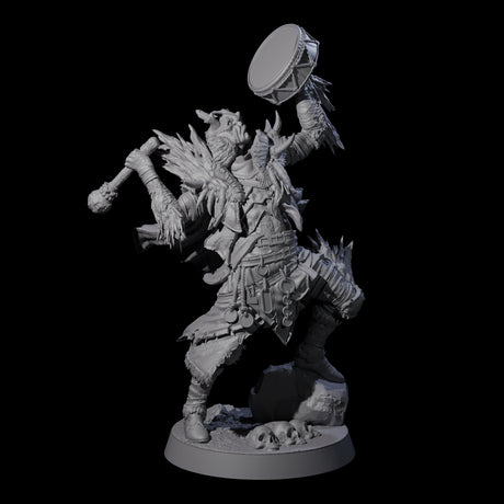 Masked Ice Clan Warrior F Miniature for Dungeons and Dragons, Pathfinder or other TTRPGs