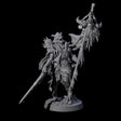 Masked Ice Clan Warrior G Miniature for Dungeons and Dragons, Pathfinder or other TTRPGs