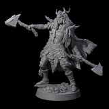 Masked Ice Clan Warrior H Miniature for Dungeons and Dragons, Pathfinder or other TTRPGs