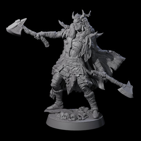Masked Ice Clan Warrior H Miniature for Dungeons and Dragons, Pathfinder or other TTRPGs