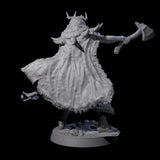Masked Ice Clan Warrior H Miniature for Dungeons and Dragons, Pathfinder or other TTRPGs