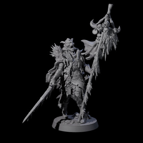 Masked Ice Clan Warriors Miniature for Dungeons and Dragons, Pathfinder or other TTRPGs