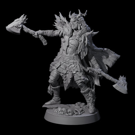 Masked Ice Clan Warriors Miniature for Dungeons and Dragons, Pathfinder or other TTRPGs