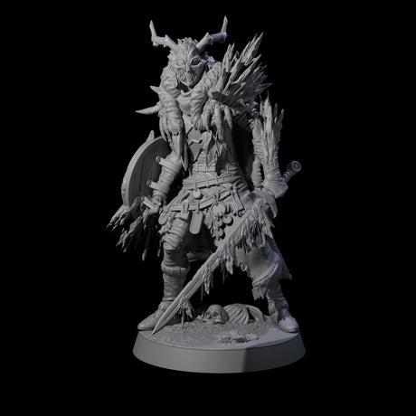 Masked Ice Clan Warriors Miniature for Dungeons and Dragons, Pathfinder or other TTRPGs