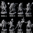Masked Ice Clan Warriors Miniature for Dungeons and Dragons, Pathfinder or other TTRPGs