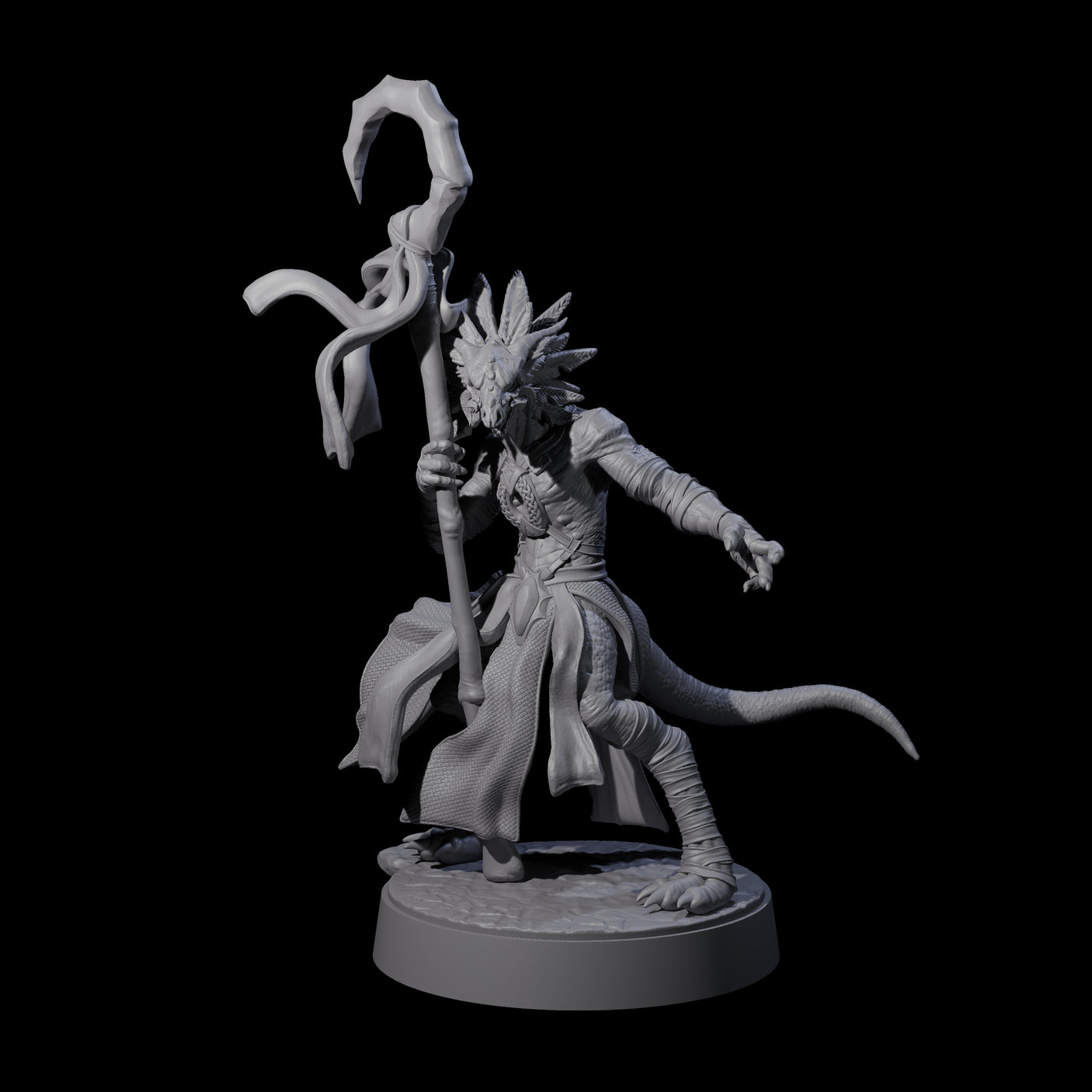 Masked Kobold Sorcerer Miniature for Dungeons and Dragons, Pathfinder or other TTRPGs