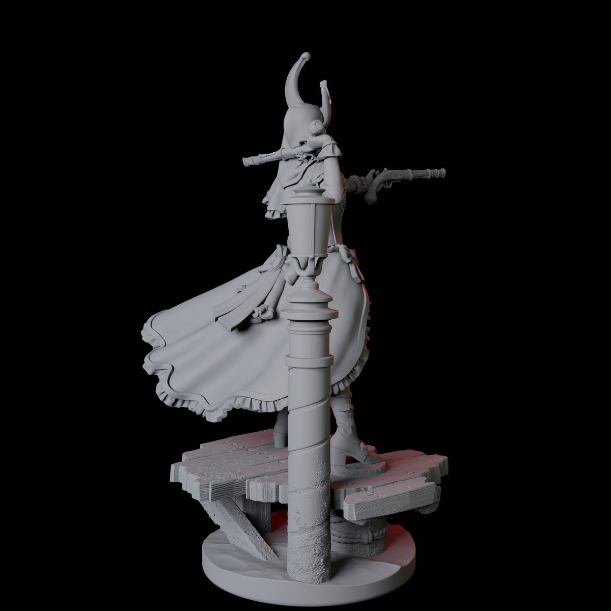 Masked Master Gunslinger Miniature for Dungeons and Dragons, Pathfinder or other TTRPGs