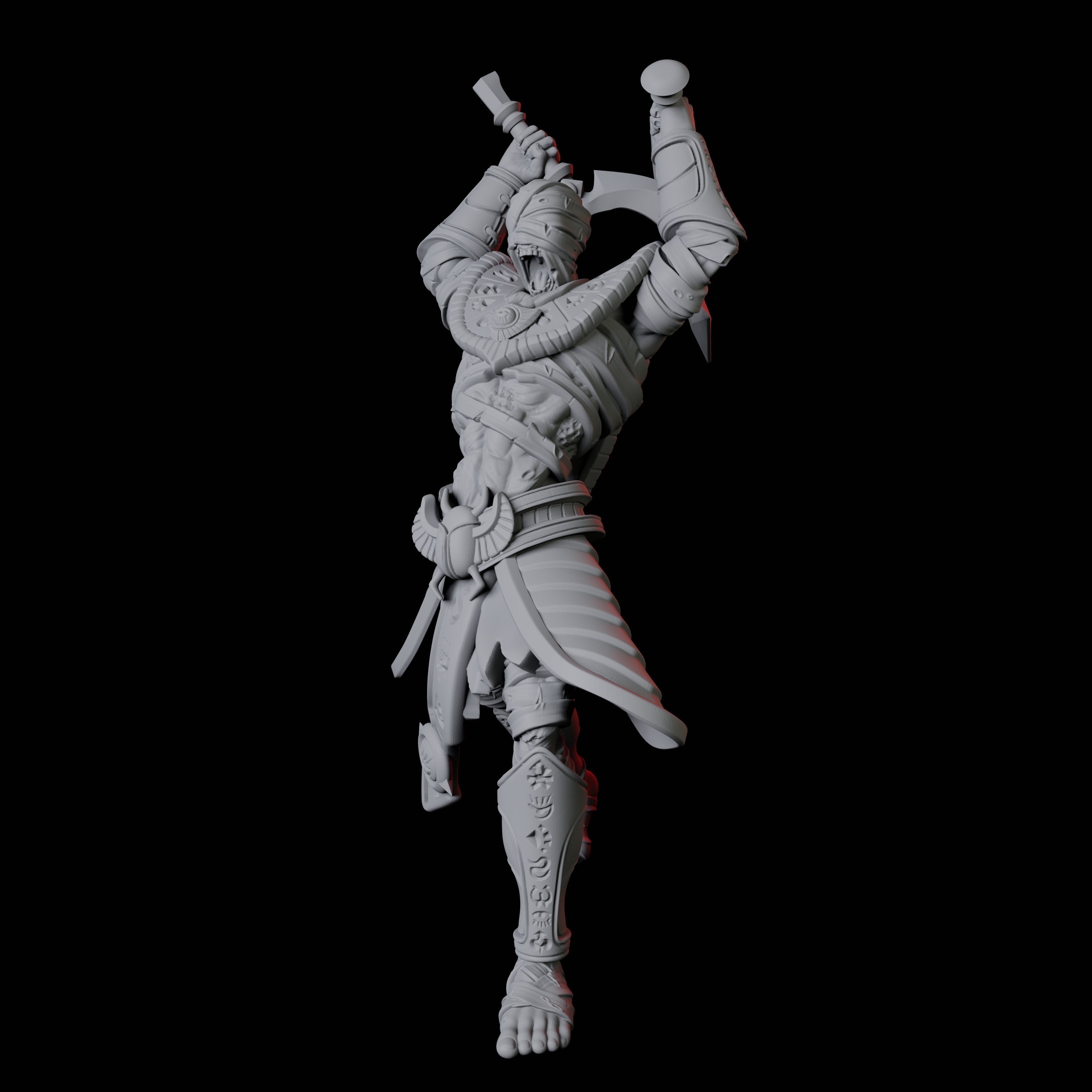 Masked Pharaoh Guard A Miniature for Dungeons and Dragons, Pathfinder or other TTRPGs