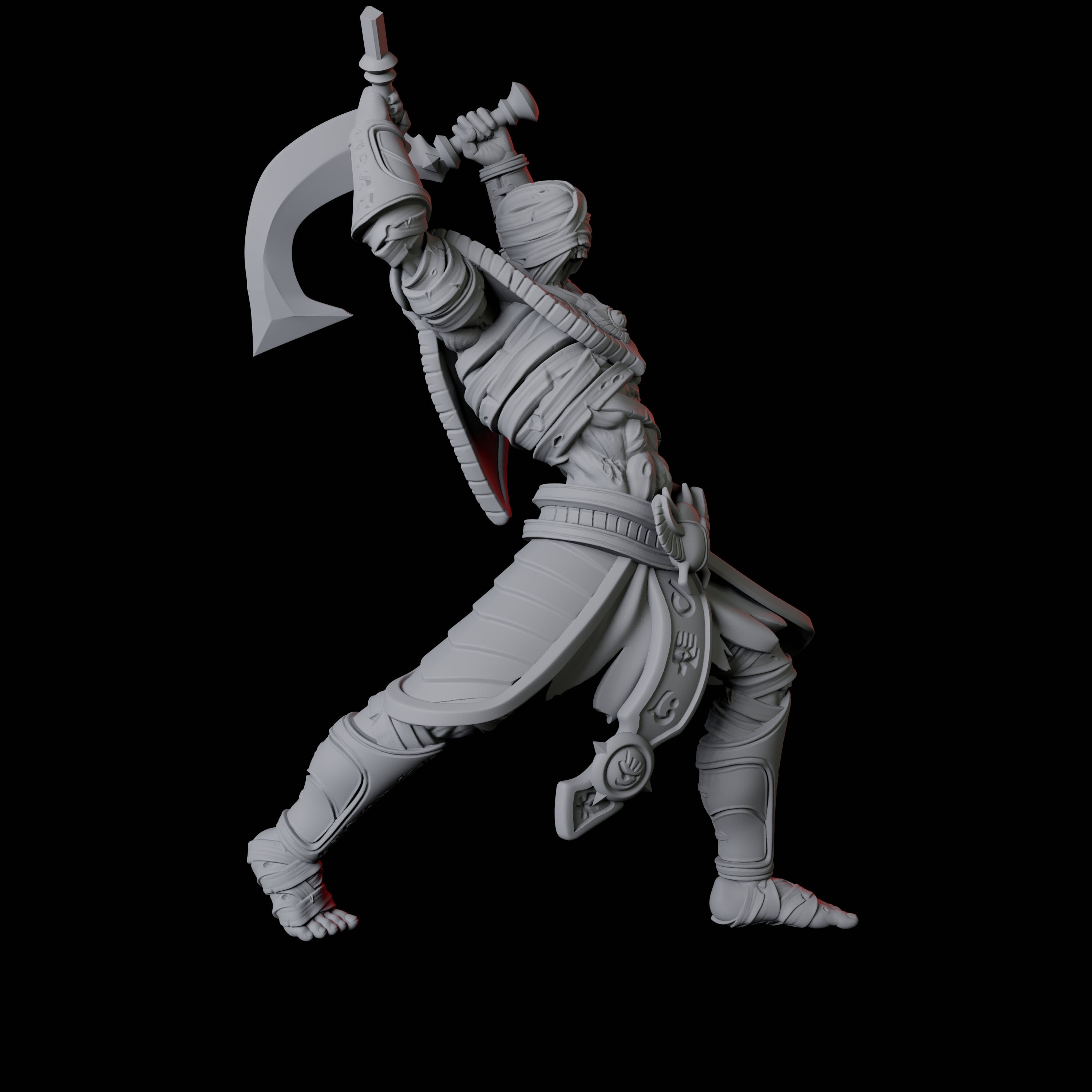 Masked Pharaoh Guard A Miniature for Dungeons and Dragons, Pathfinder or other TTRPGs