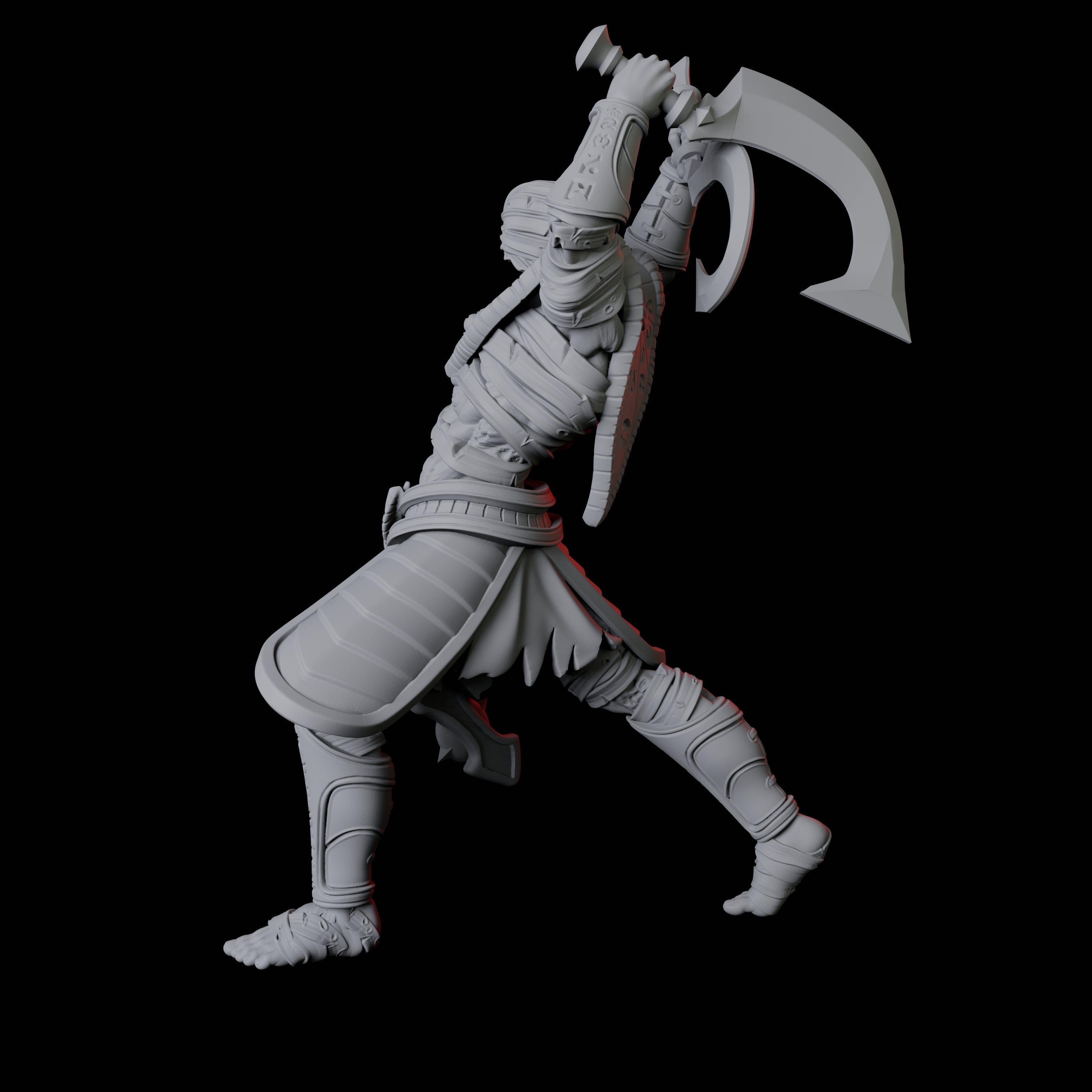 Masked Pharaoh Guard A Miniature for Dungeons and Dragons, Pathfinder or other TTRPGs