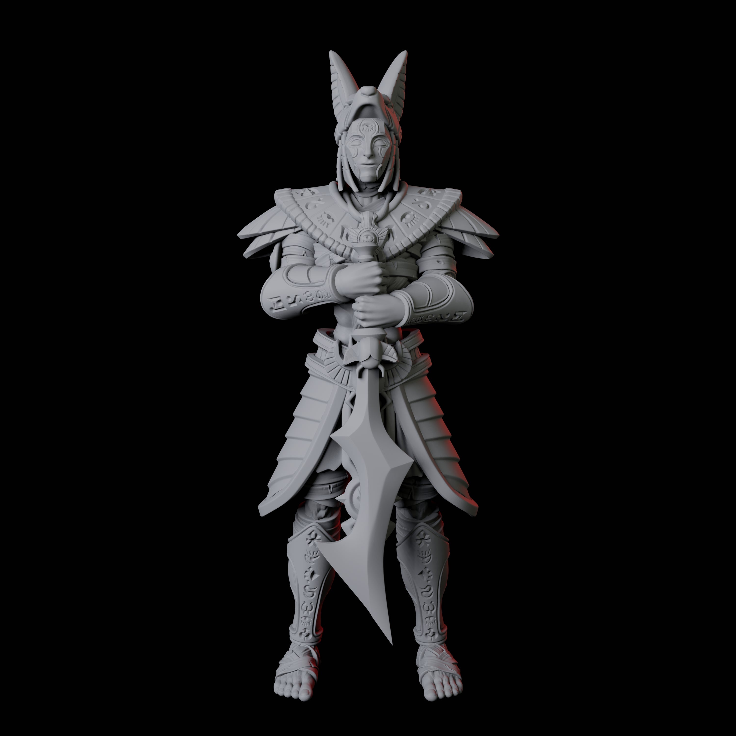 Masked Pharaoh Guard B Miniature for Dungeons and Dragons, Pathfinder or other TTRPGs